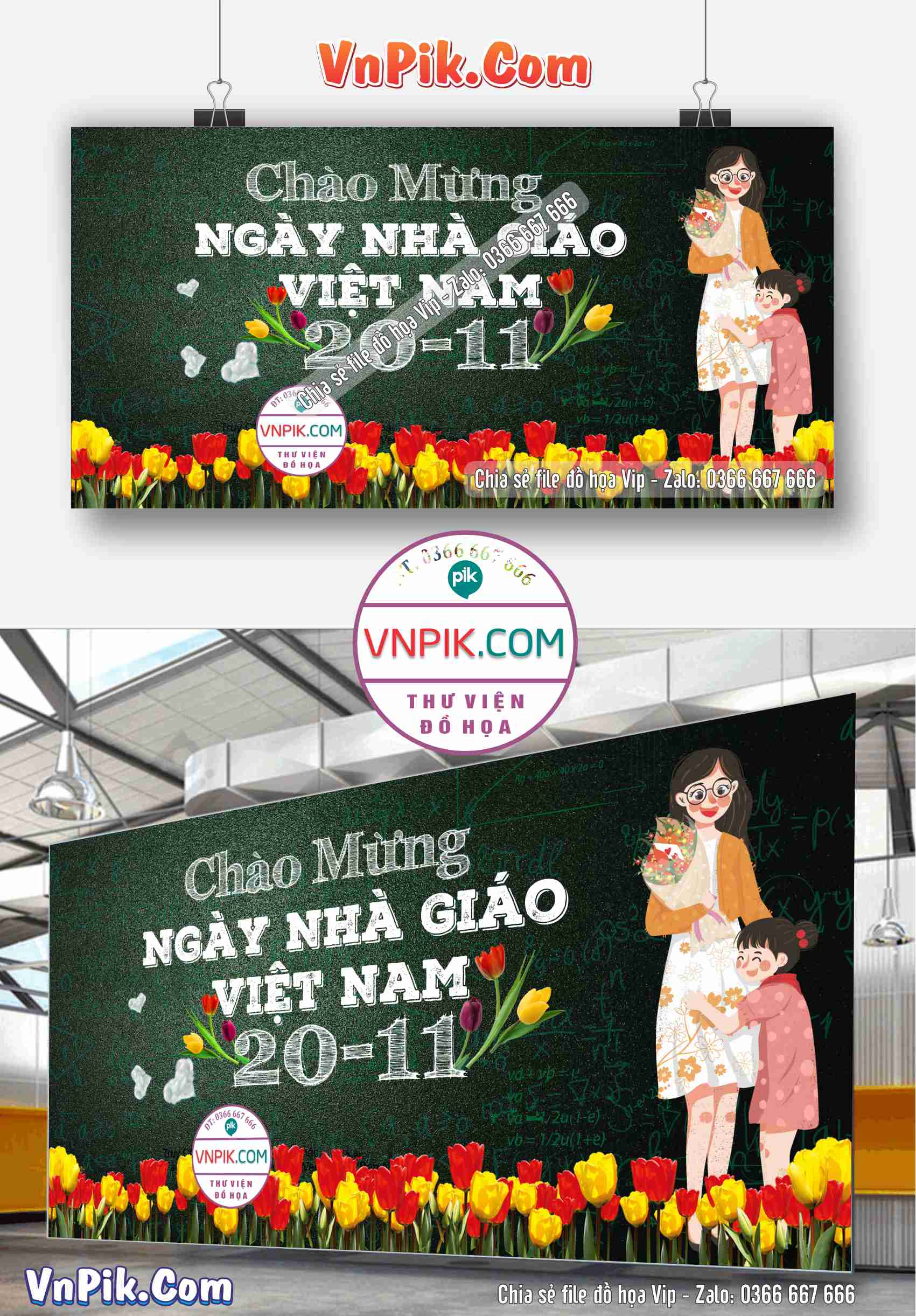 Phông Nền Chào Mừng Ngày Nhà Giáo Việt Nam 20-11 Mẫu 11