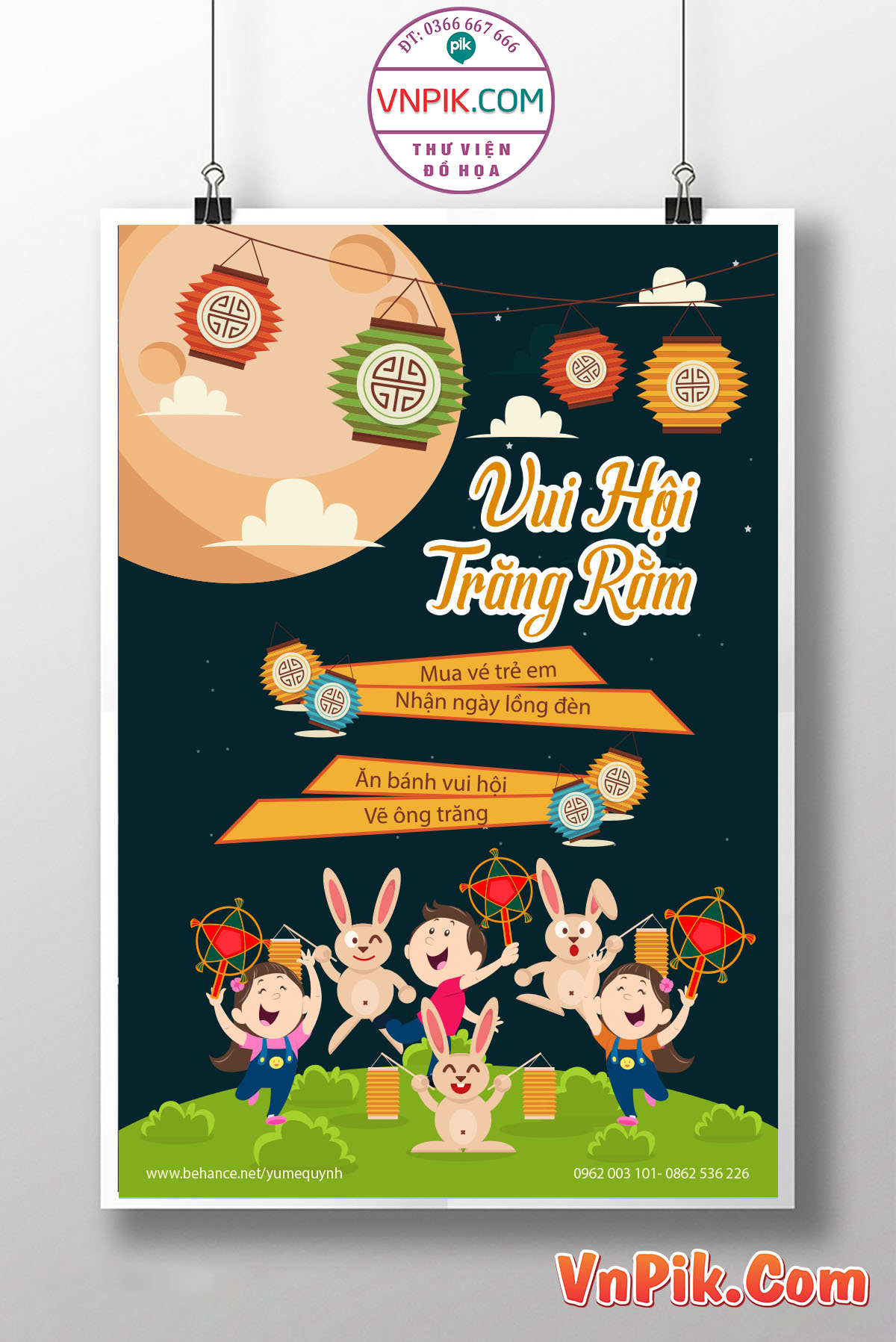 Poster Thiết Kế Tết Tung Thu 2024 Đẹp 11