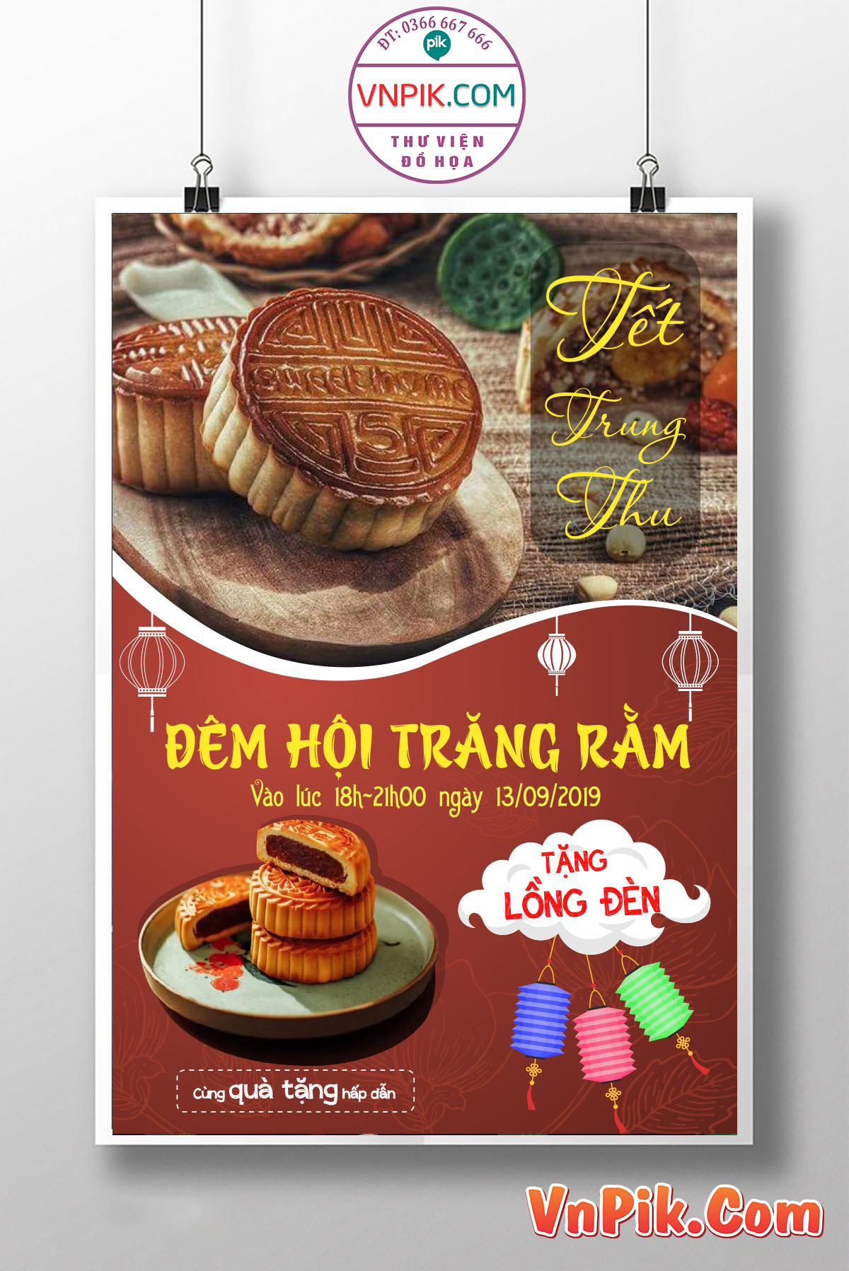 Poster Thiết Kế Tết Tung Thu 2024 Đẹp 12