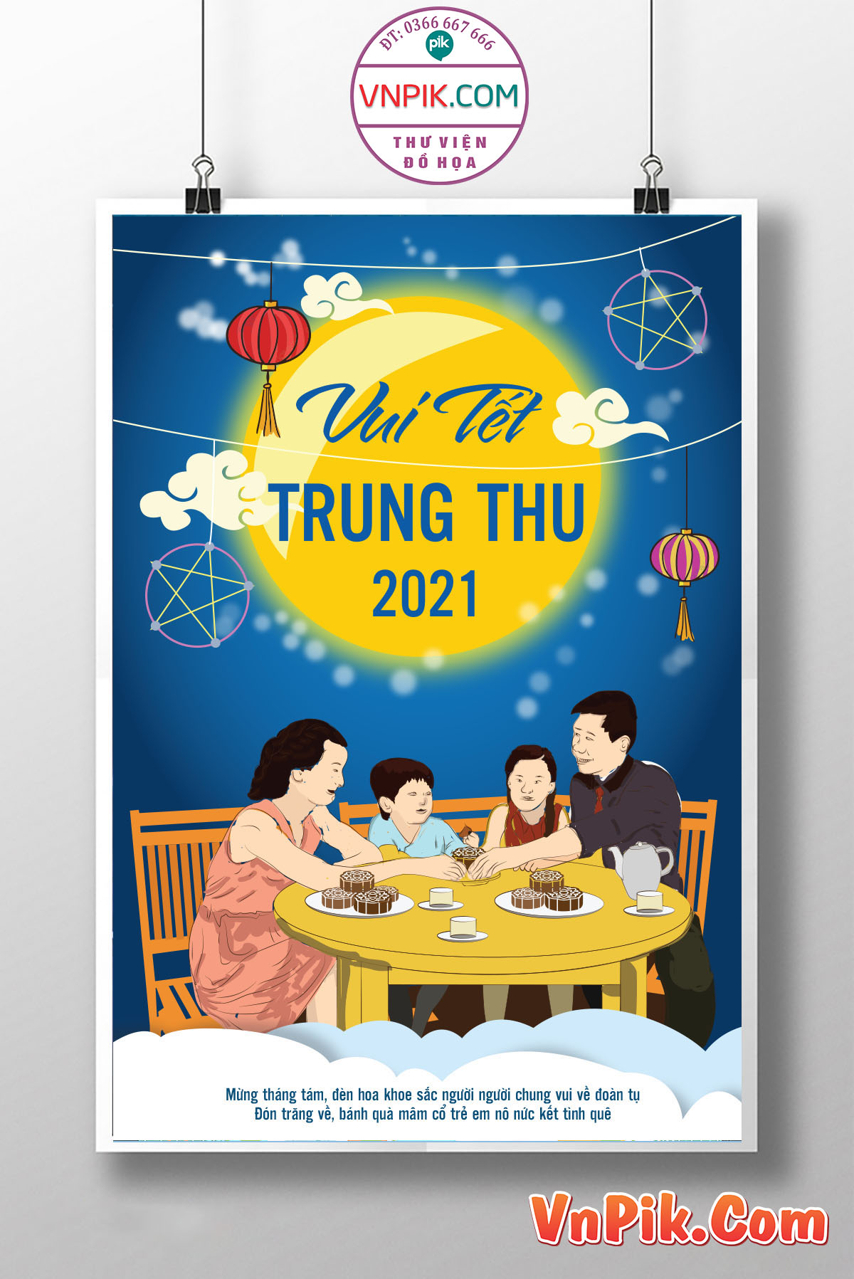 Poster Thiết Kế Tết Tung Thu 2024 Đẹp 15