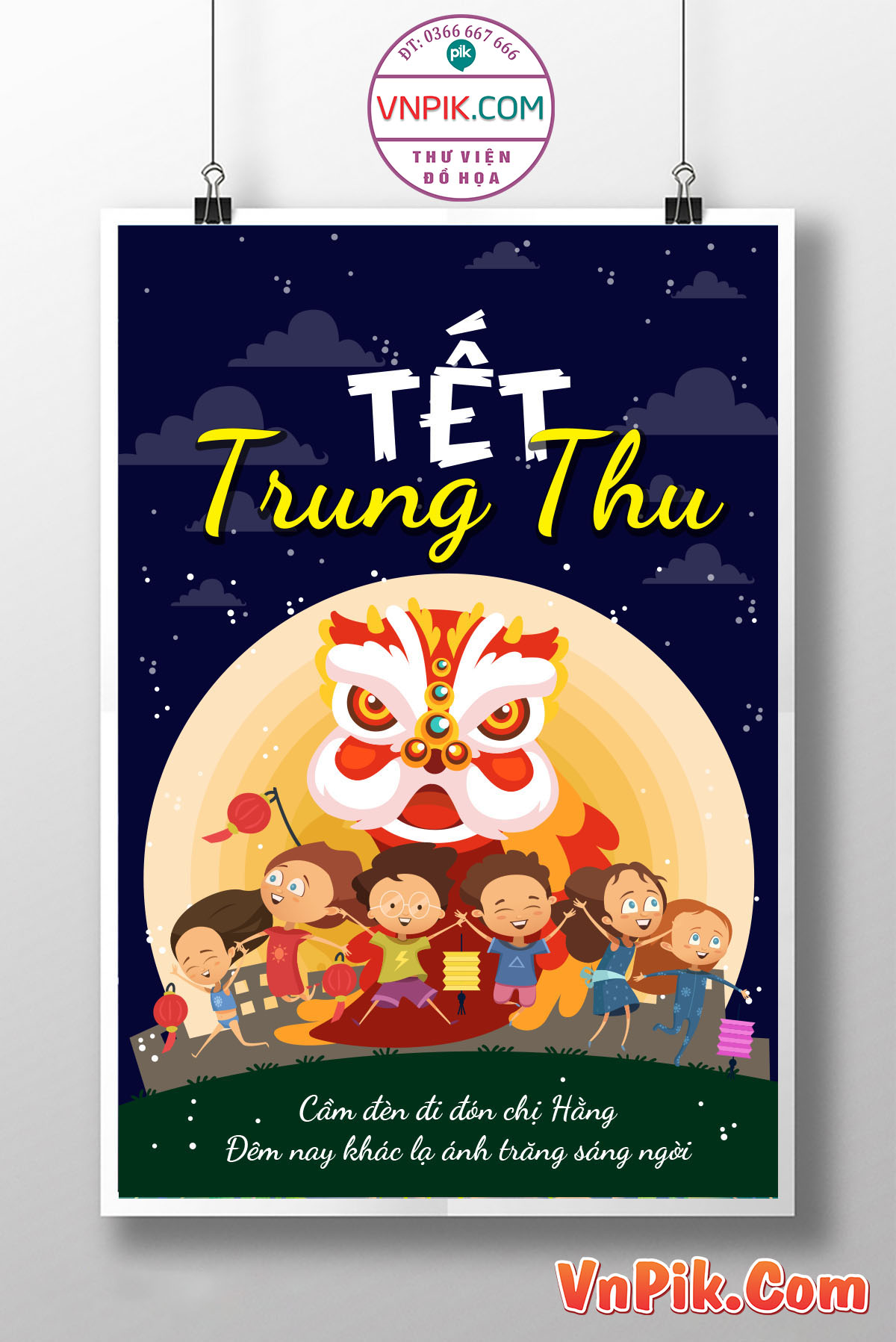 Poster Thiết Kế Tết Tung Thu 2024 Đẹp 17