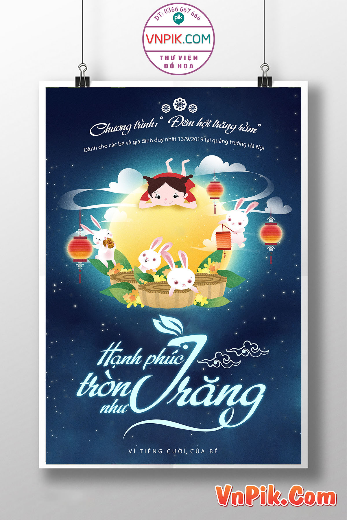 Poster Thiết Kế Tết Tung Thu 2024 Đẹp 2