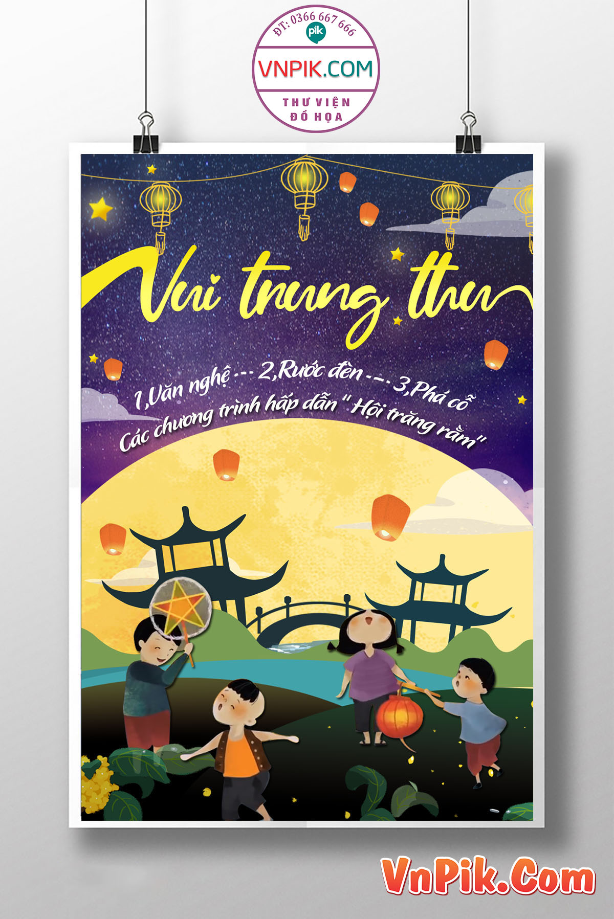 Poster Thiết Kế Tết Tung Thu 2024 Đẹp 21