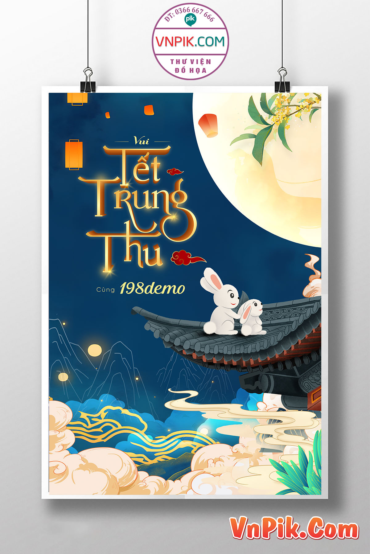 Poster Thiết Kế Tết Tung Thu 2024 Đẹp 22