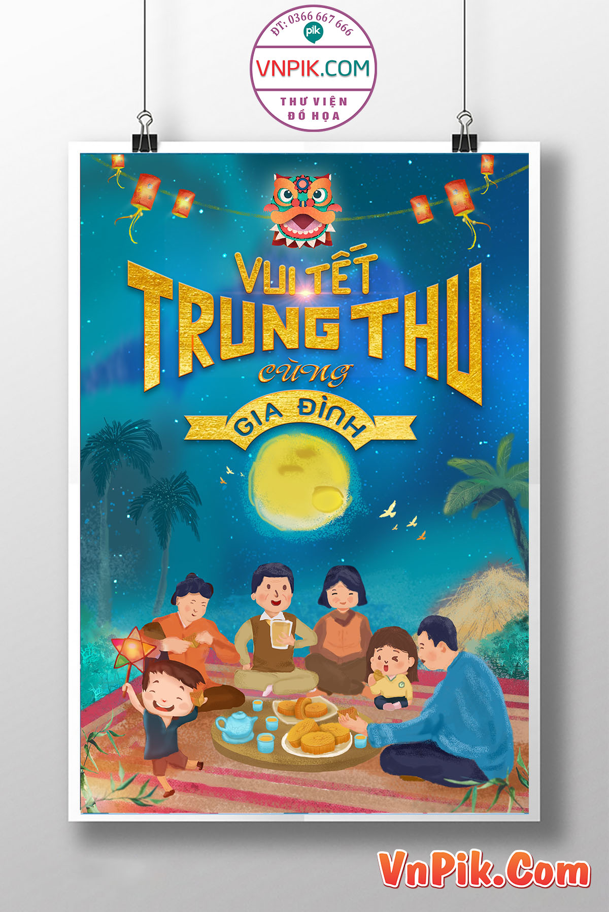 Poster Thiết Kế Tết Tung Thu 2024 Đẹp 23