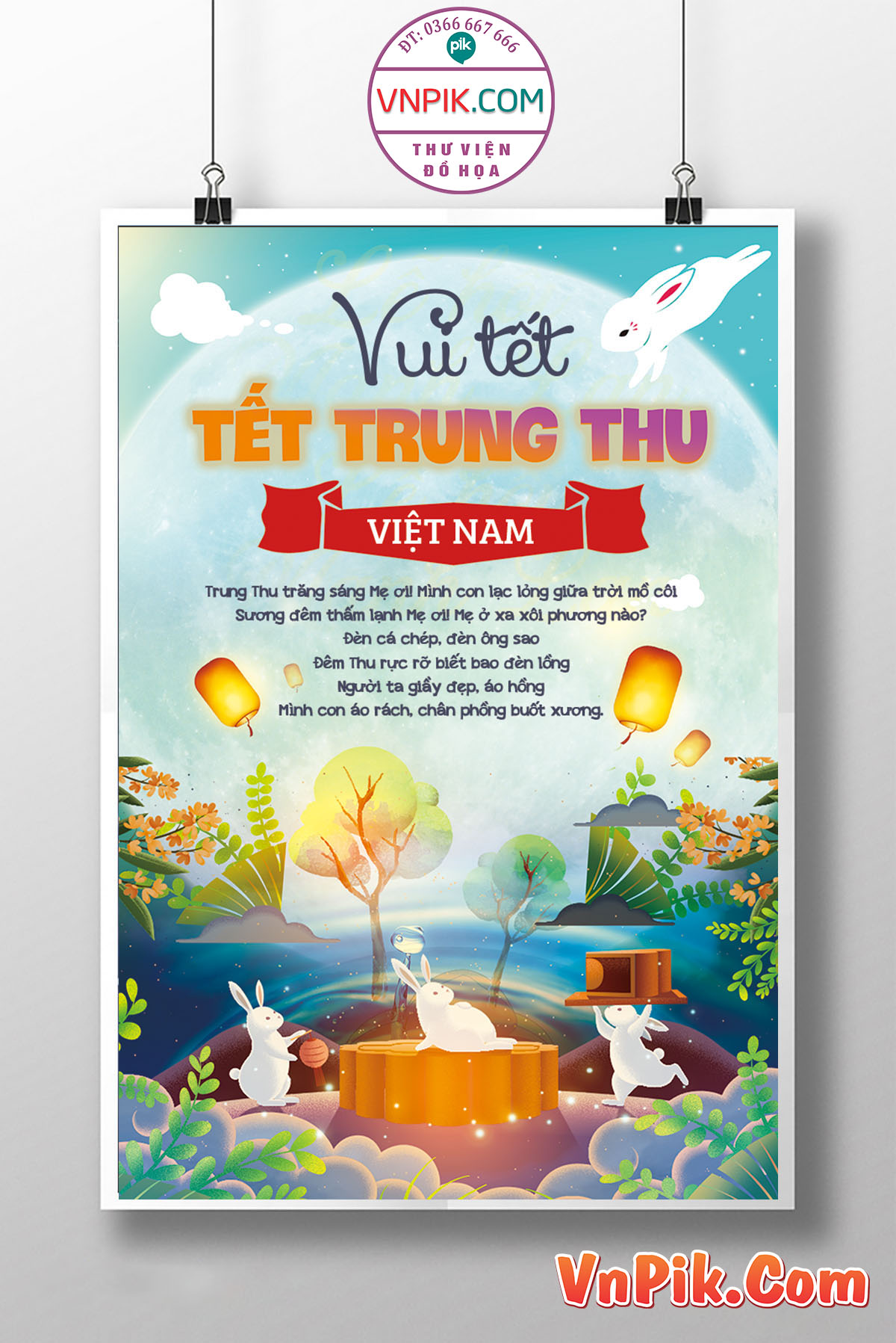 Poster Thiết Kế Tết Tung Thu 2024 Đẹp 25