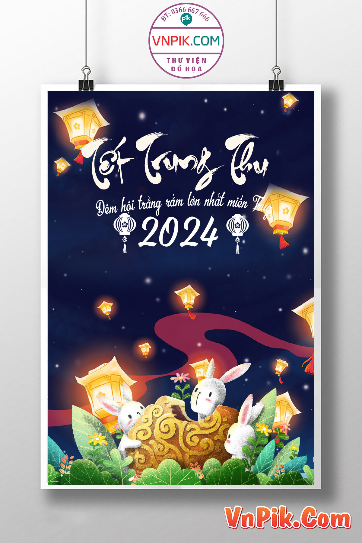 Poster Thiết Kế Tết Tung Thu 2024 Đẹp 6