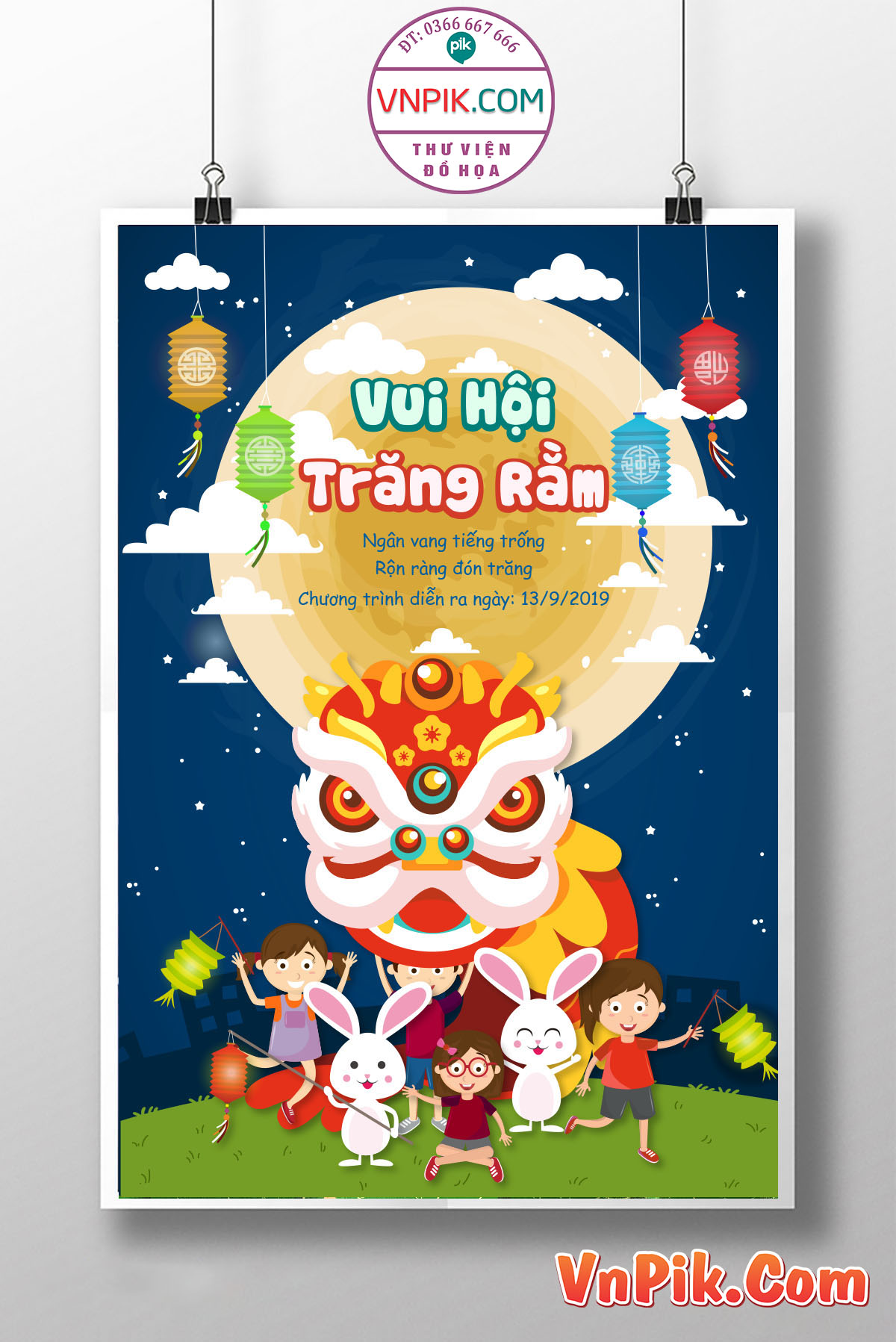 Poster Thiết Kế Tết Tung Thu 2024 Đẹp 7