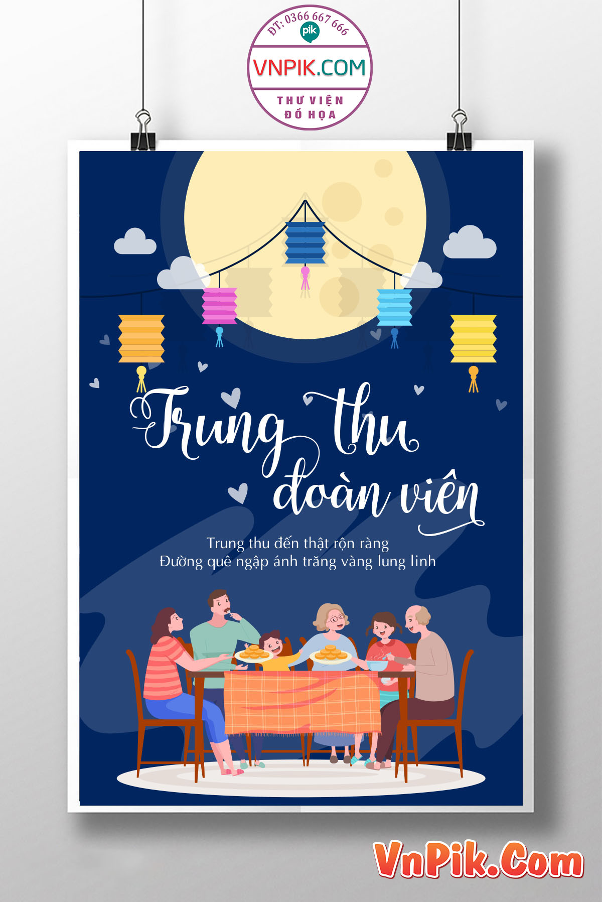 Poster Thiết Kế Tết Tung Thu 2024 Đẹp 8