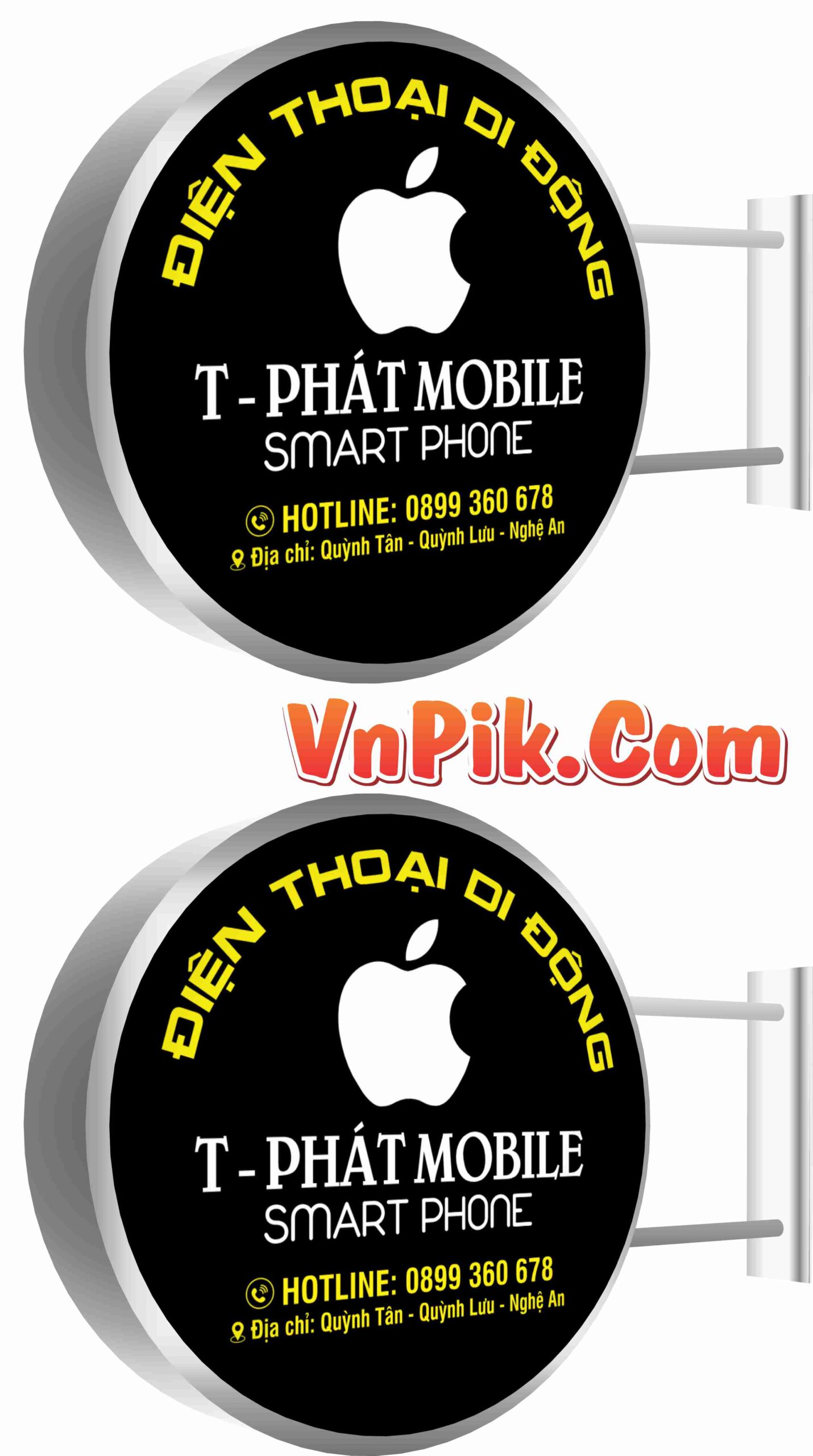 Bảng hộp đèn tròn cửa hàng điện thoại di động T-Phát Mobile