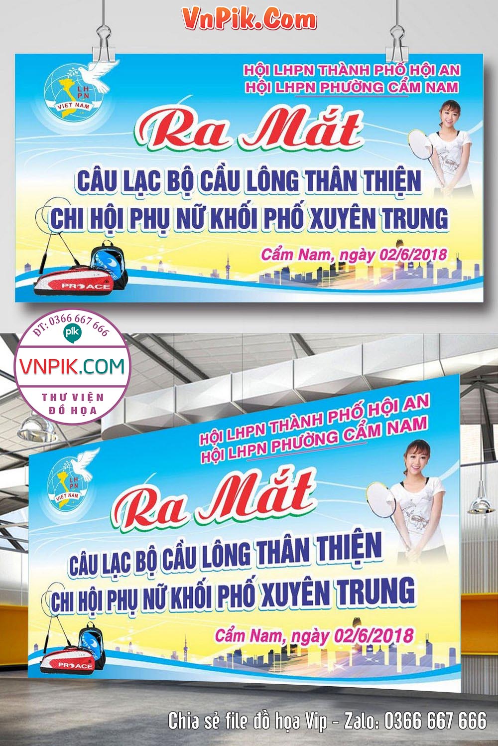 Market Ra mắt CLB Cầu lông thân thiện file CDR