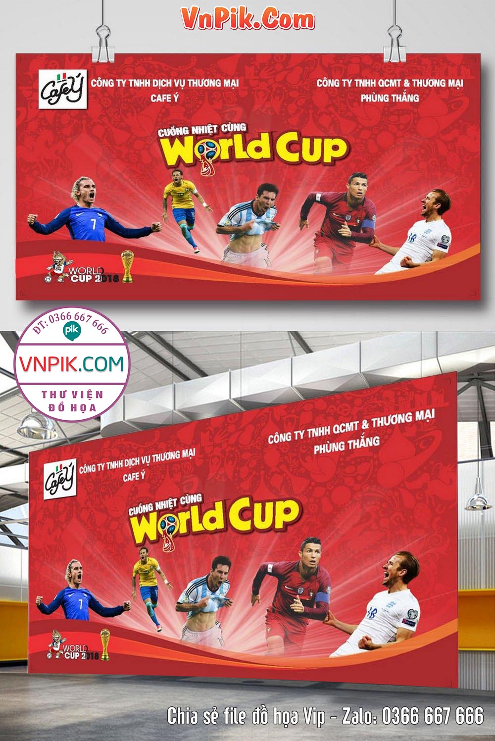 Market bóng đá cuồng nhiệt cùng World Cup file CDR