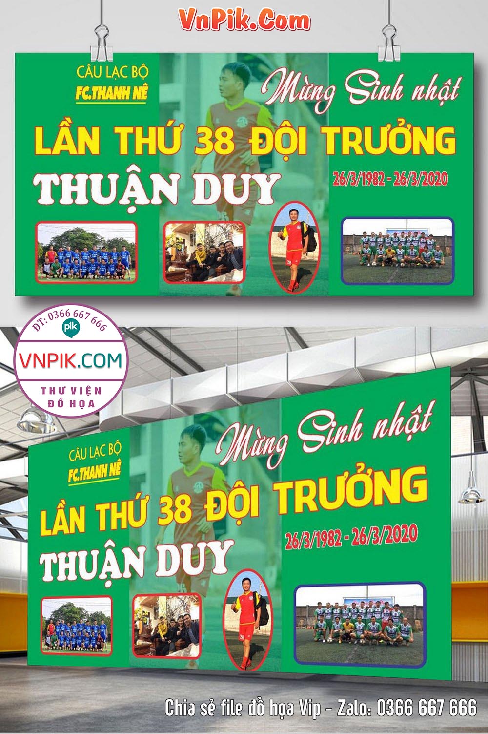 Market bóng đá mừng sinh nhật lần thứ 38 CLB FC Thanh Nê