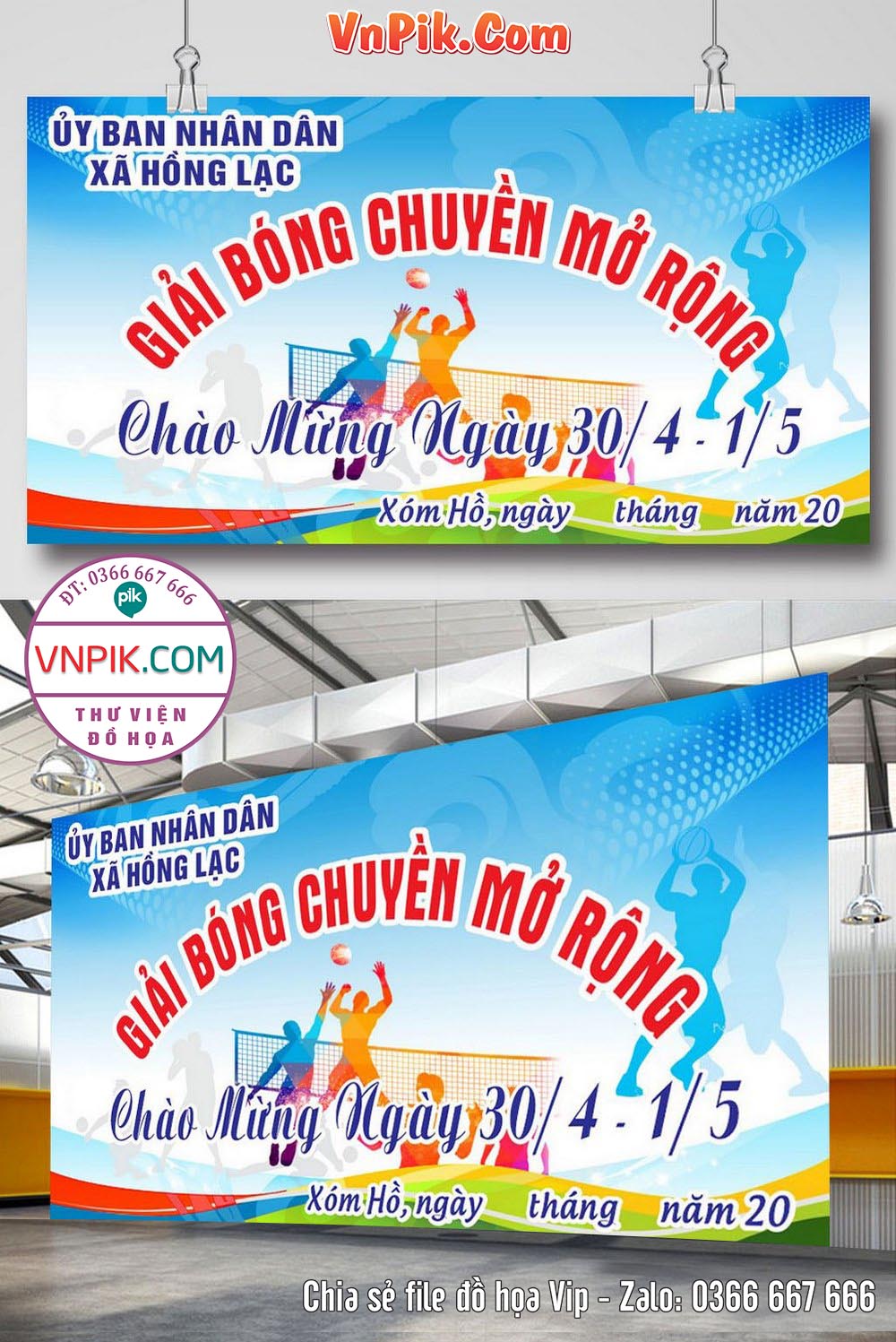 Market giải bóng chuyền mở rộng giao lưu bóng chuyền hơi