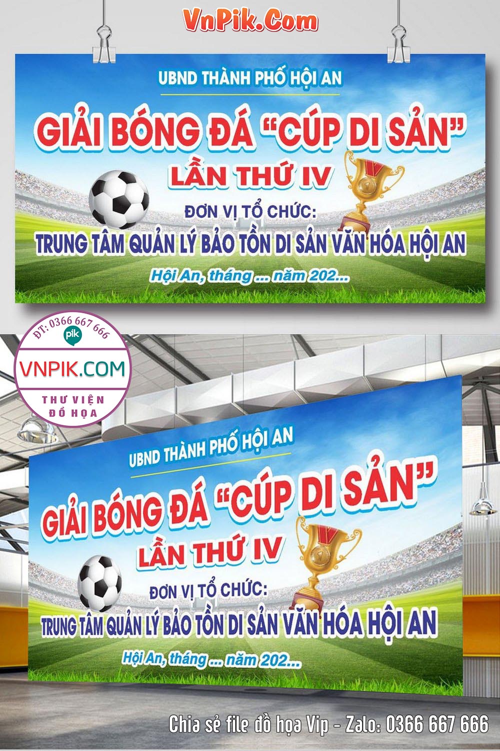 Market giải bóng đá cúp di sản lần thứ IV tại Hội An