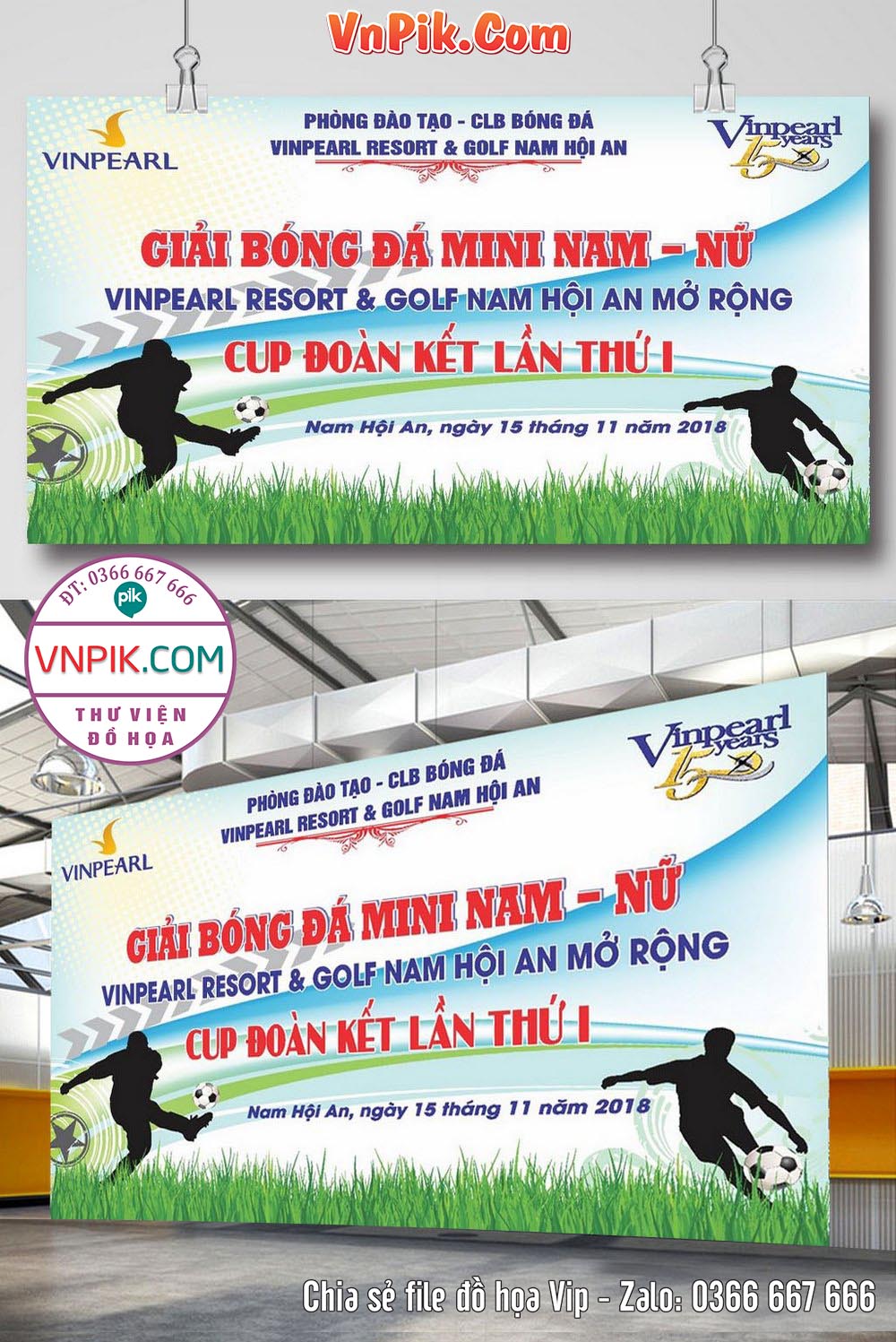 Market giải bóng đá mini nam nữ Vinpearl corel