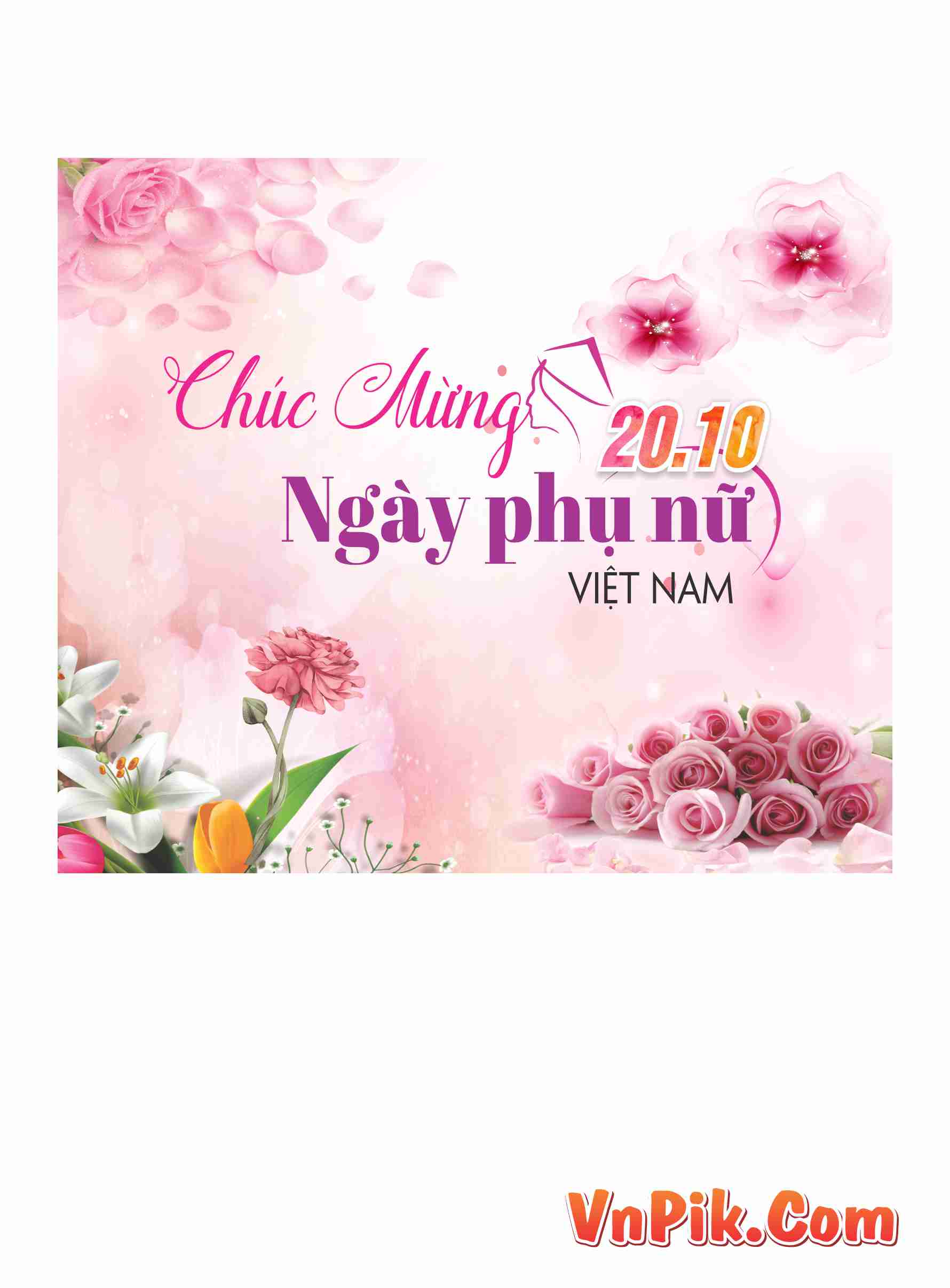 Mẫu Phông Nền Ngày Phụ Nữ Việt Nam 20 Tháng 10 File Corel Mẫu 213