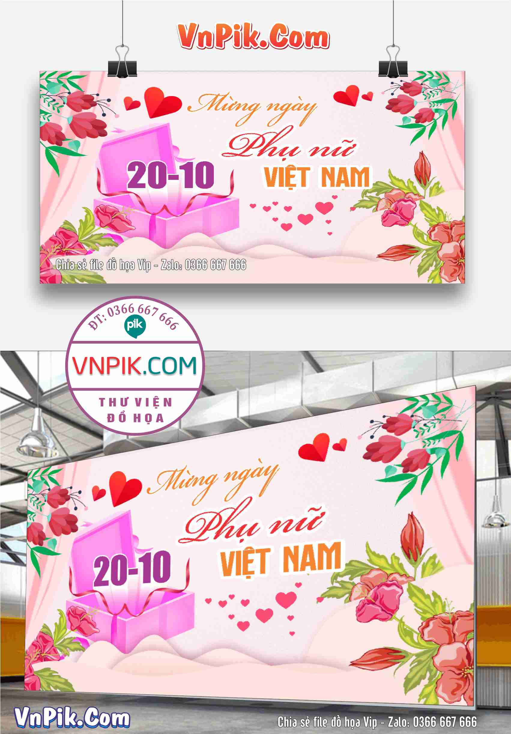 Mẫu Phông Nền Ngày Phụ Nữ Việt Nam 20 Tháng 10 File Corel Mẫu 221