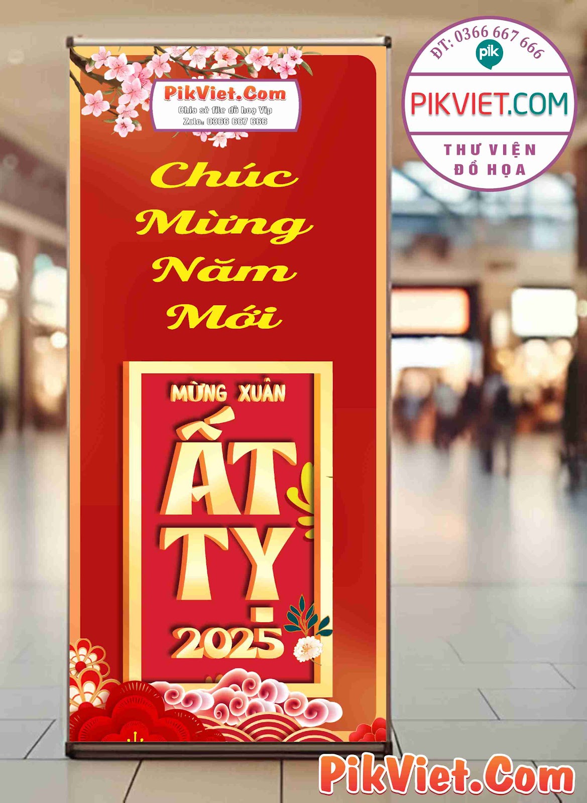 Poster, Standee tết chúc mừng năm mới mẫu 19