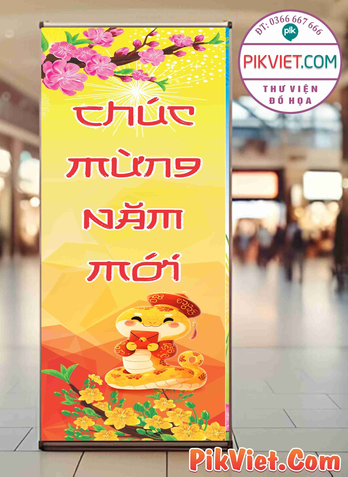 Poster, Standee tết chúc mừng năm mới mẫu 03