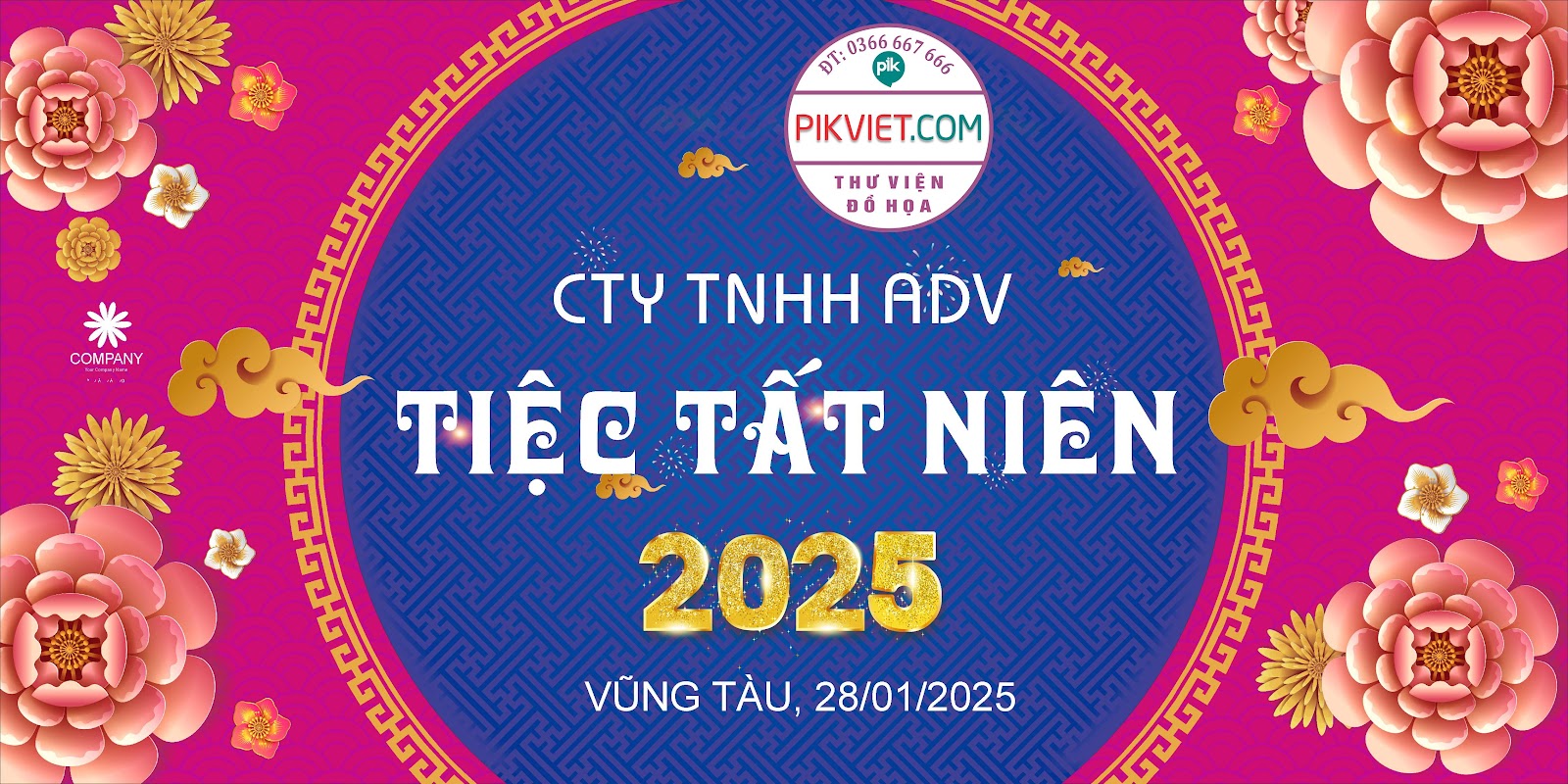 Background Phông Nền Sân Khấu Tết Tất Niên 2025 Đẹp 234