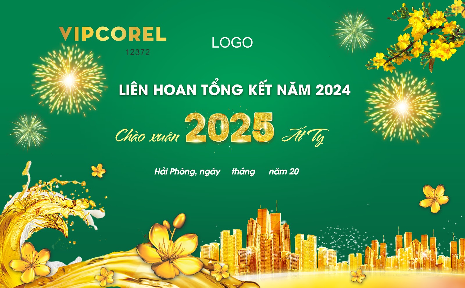 Background Phông Nền Sân Khấu Tết Tất Niên 2025 Đẹp 212