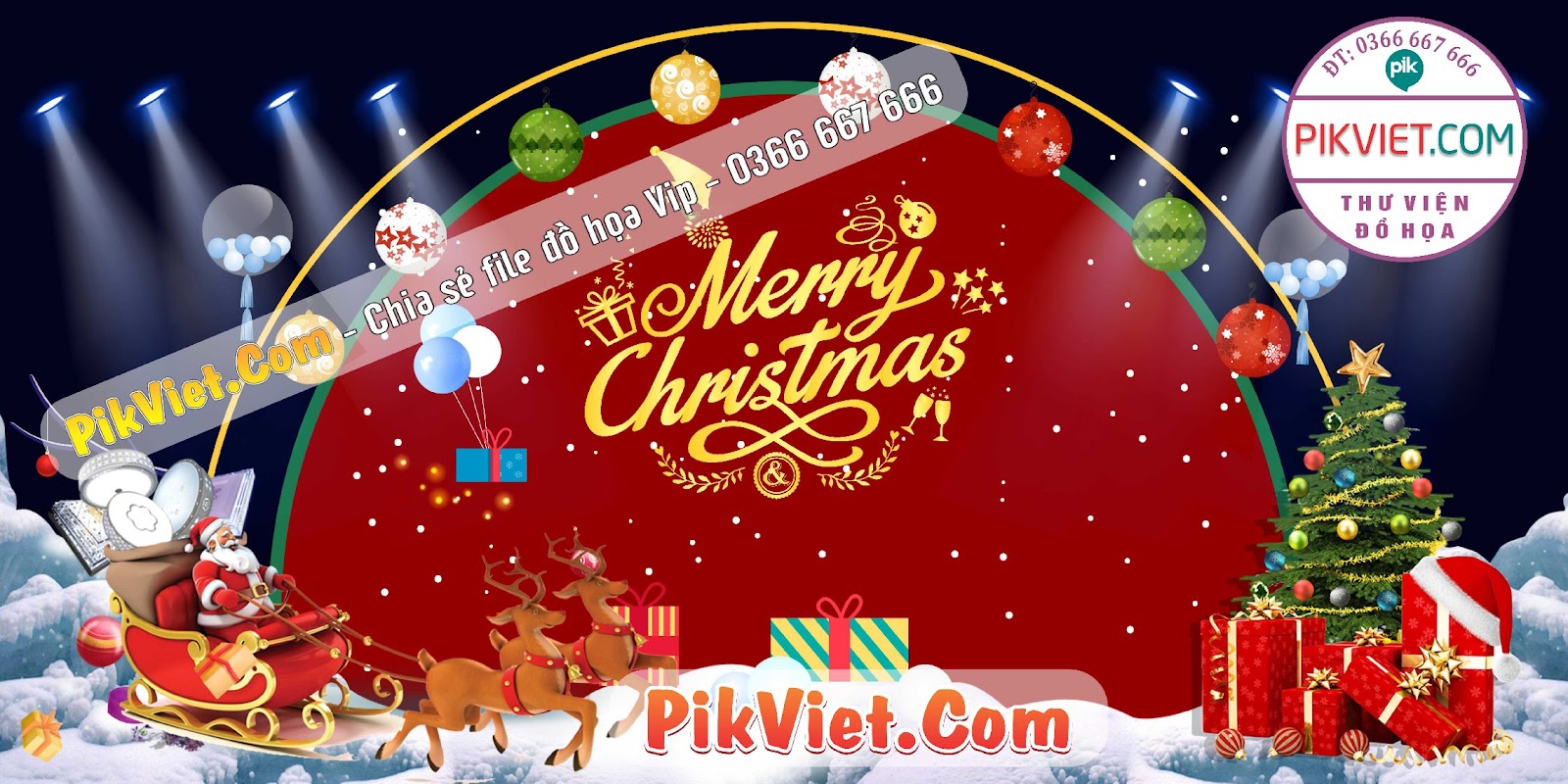 Mẫu Phông Nền Trang Trí Giáng Sinh Noel File Vector 16