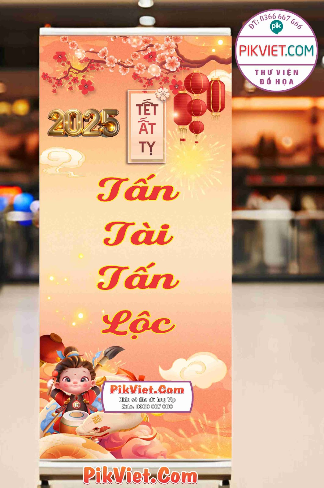 Poster, Standee tết chúc mừng năm mới mẫu 20