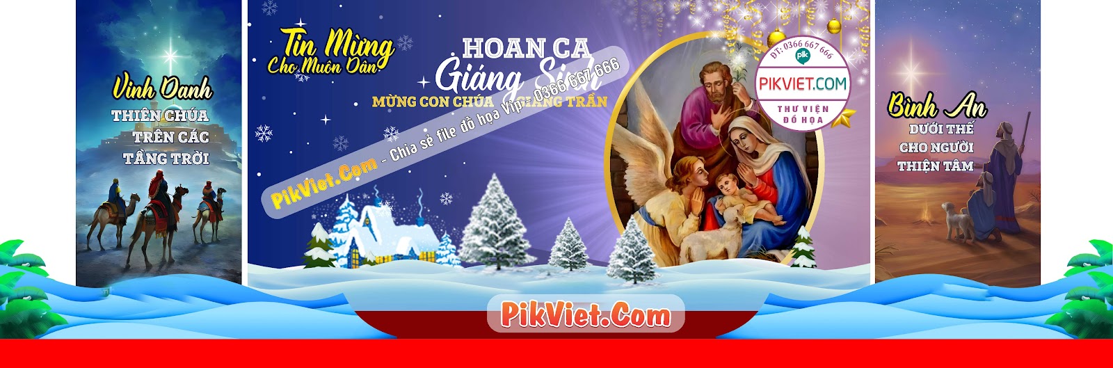 Mẫu Phông Nền Trang Trí Giáng Sinh Noel File Vector 14