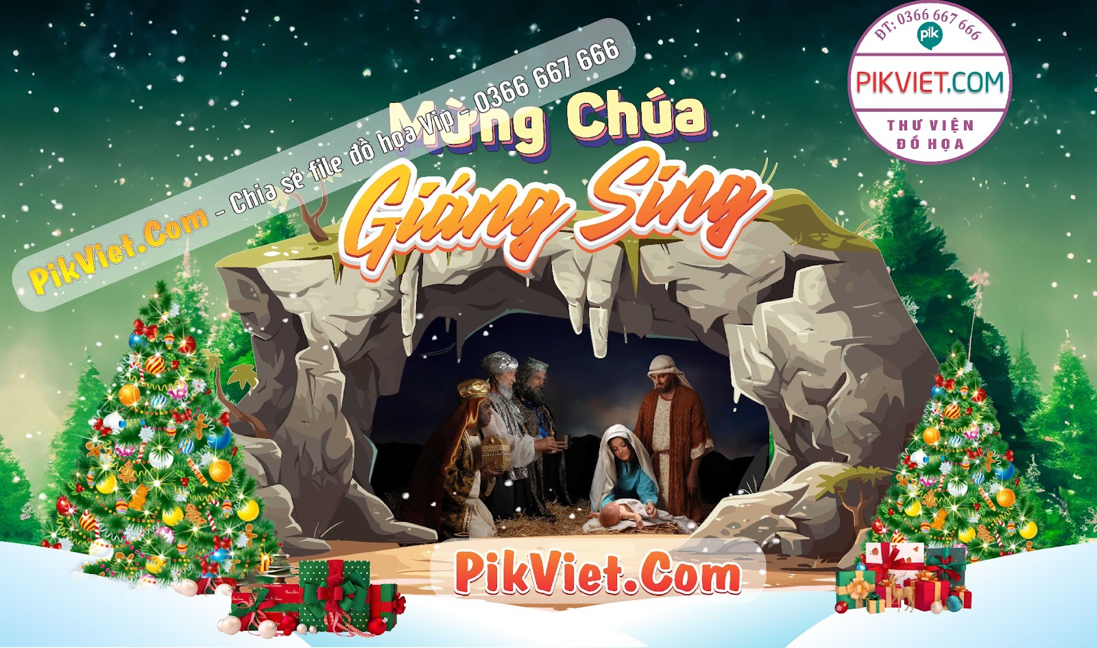 Mẫu Phông Nền Trang Trí Giáng Sinh Noel File Vector 26