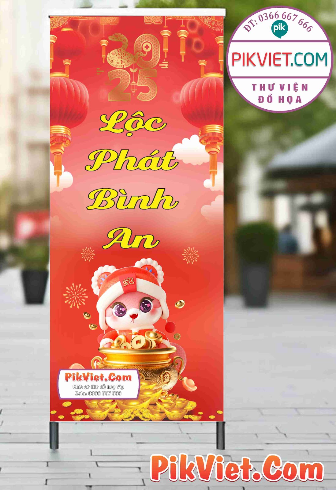 Poster, Standee tết chúc mừng năm mới mẫu 21