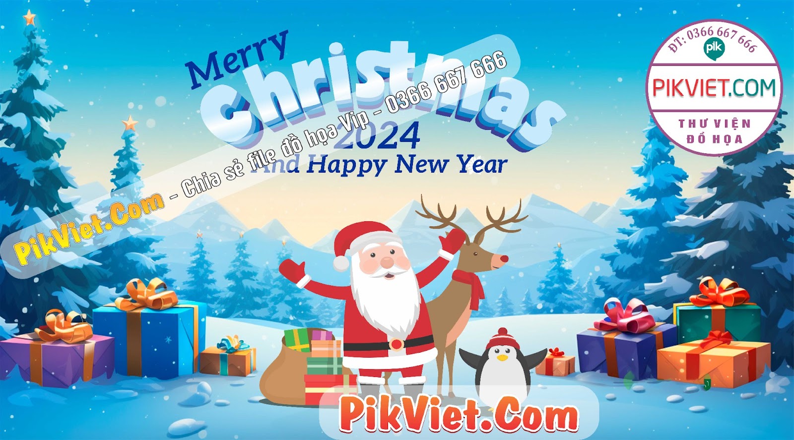 Mẫu Phông Nền Trang Trí Giáng Sinh Noel File Vector 20