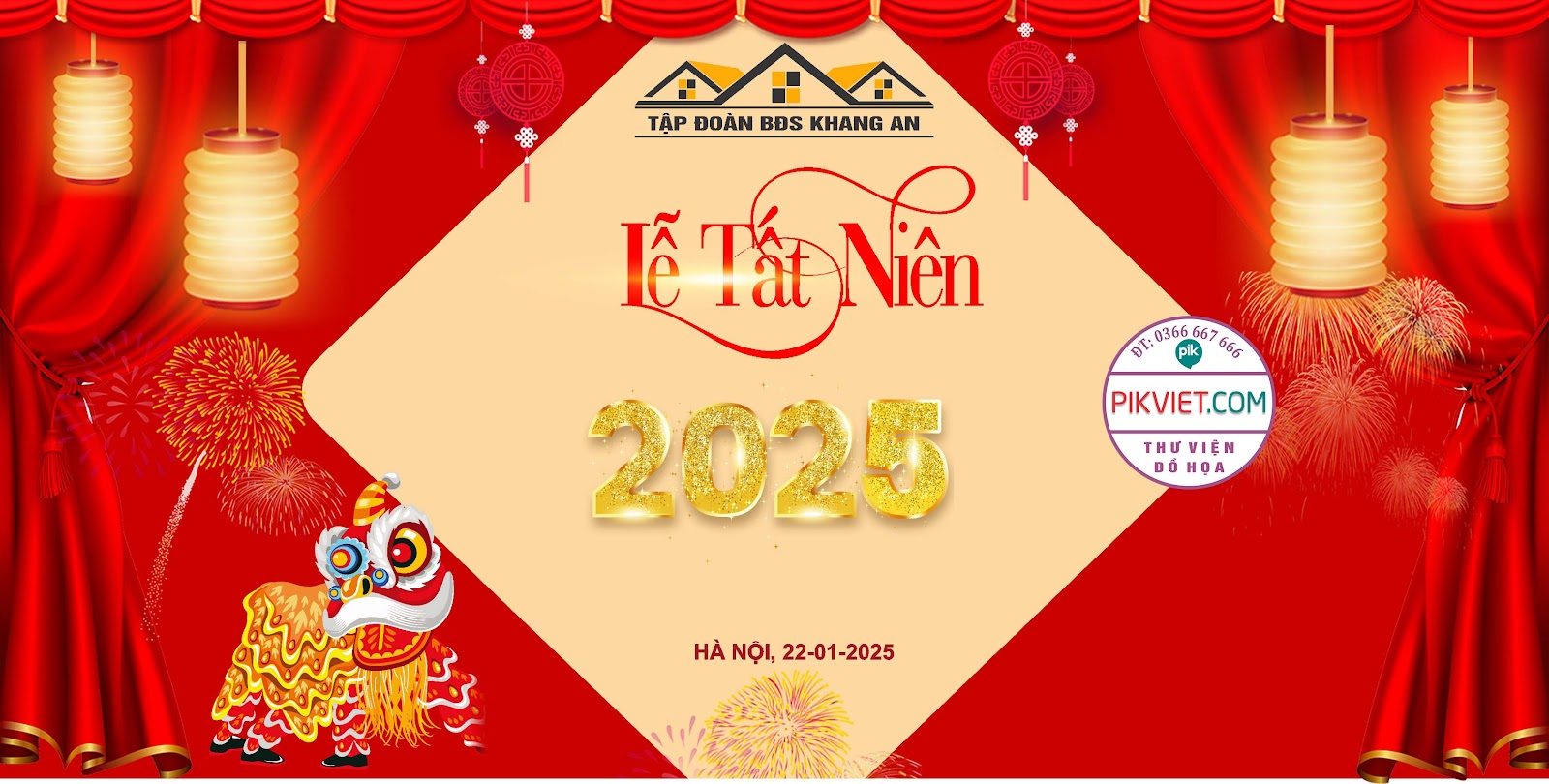 Background Phông Nền Sân Khấu Tết Tất Niên 2025 Đẹp 181