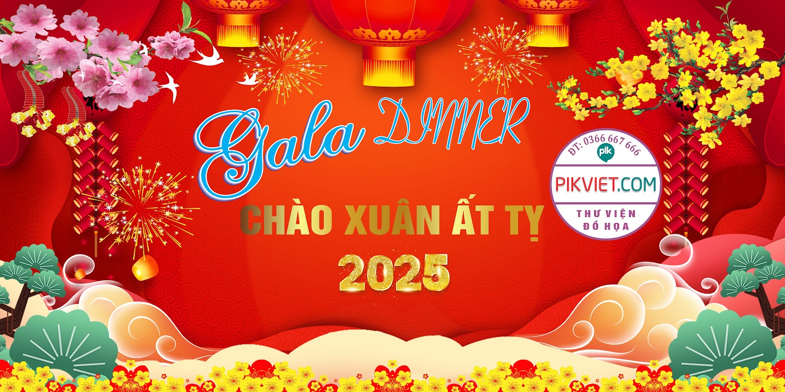 Background Phông Nền Sân Khấu Tết Tất Niên 2025 Đẹp 186