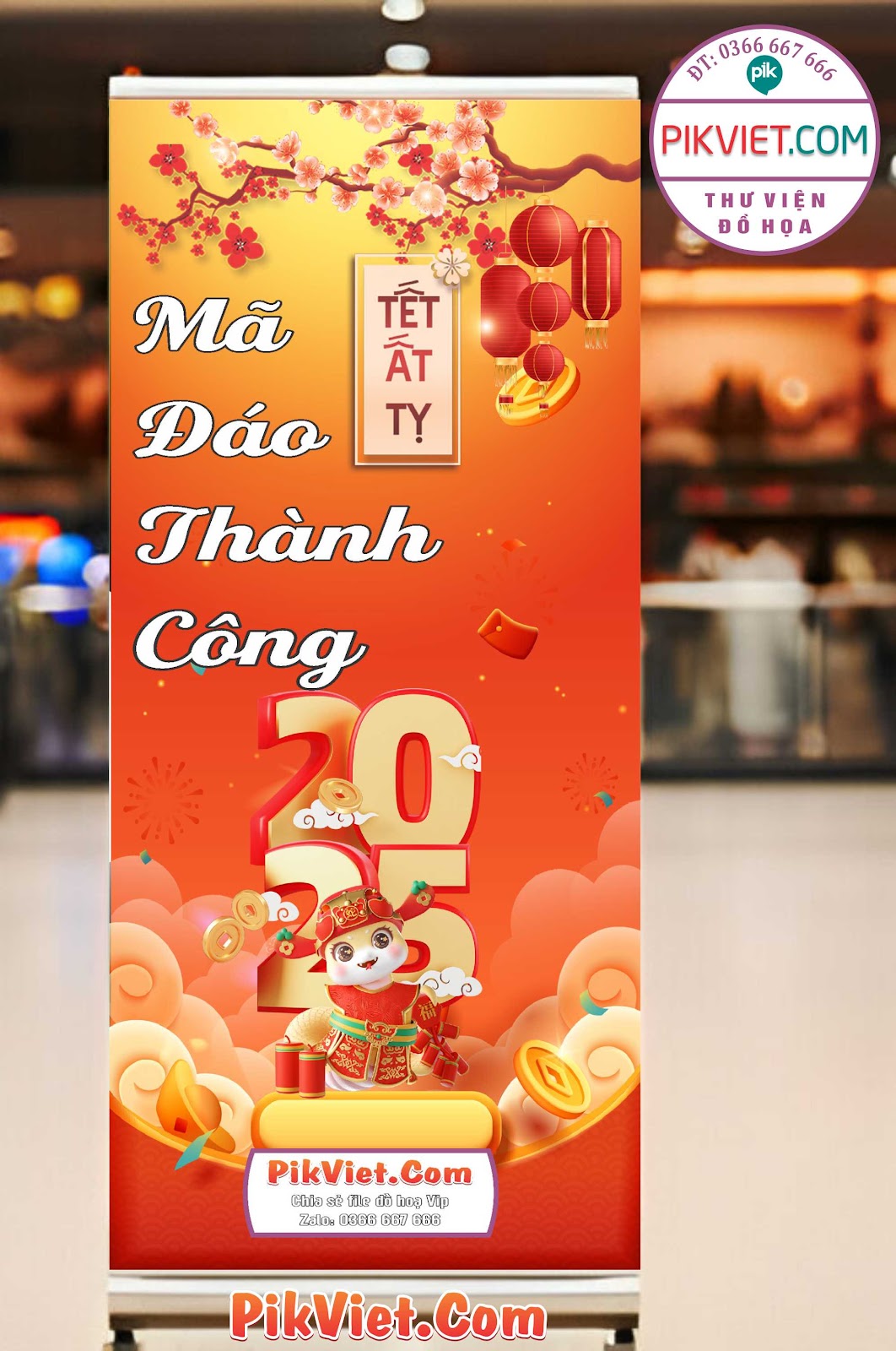 Poster, Standee tết chúc mừng năm mới mẫu 14