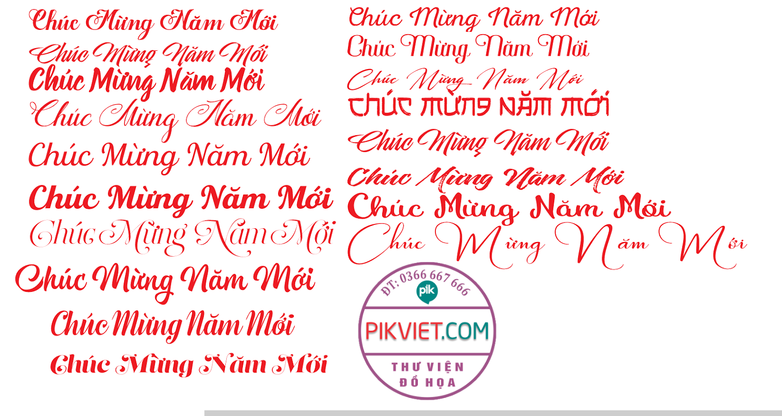 Bộ chữ chúc mừng năm mới ghép file thiết kế