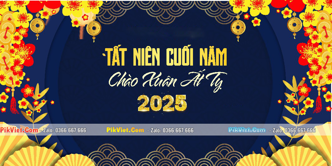 Background Phông Nền Sân Khấu Tết Tất Niên 2025 Đẹp 101