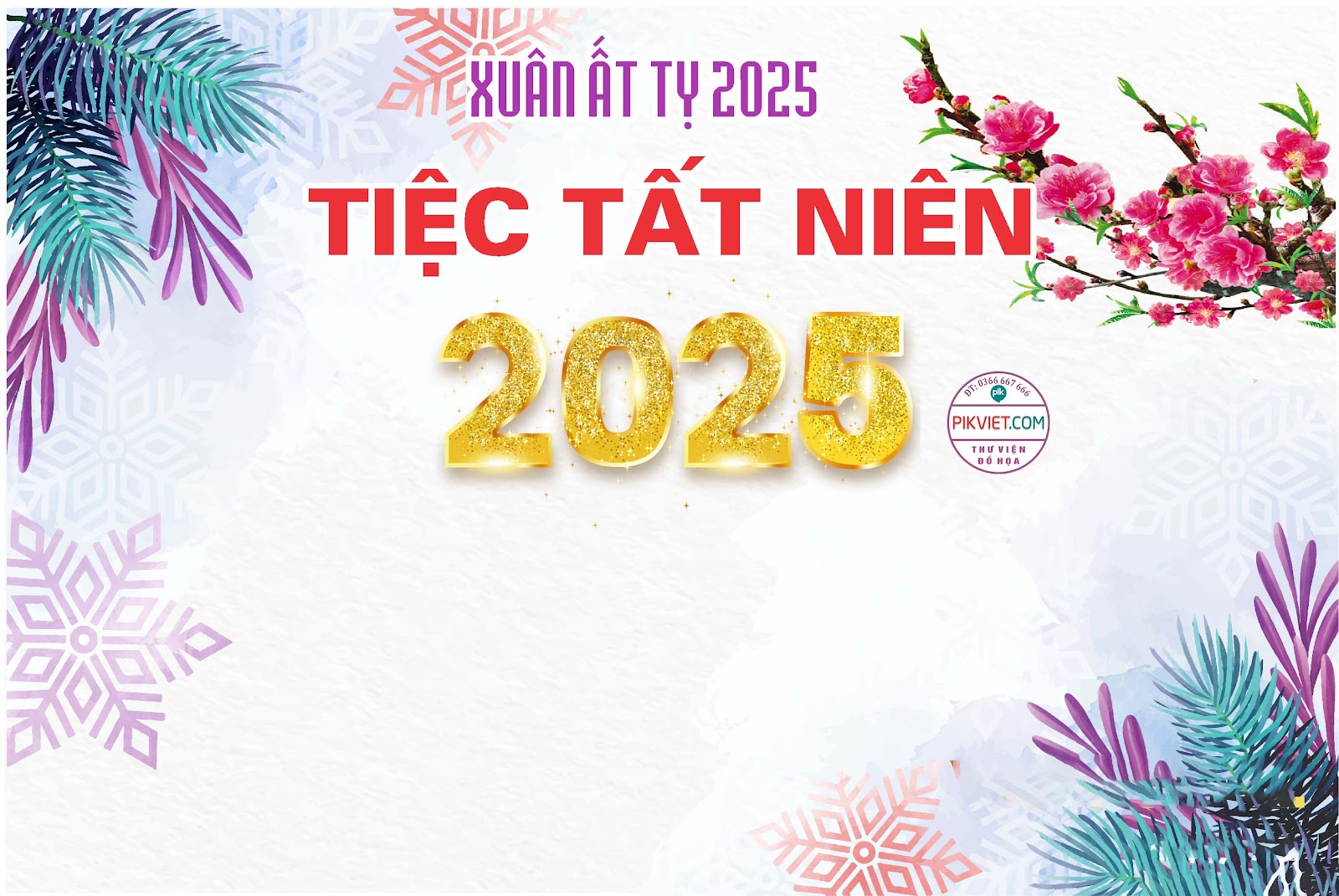 Background Phông Nền Sân Khấu Tết Tất Niên 2025 Đẹp 111