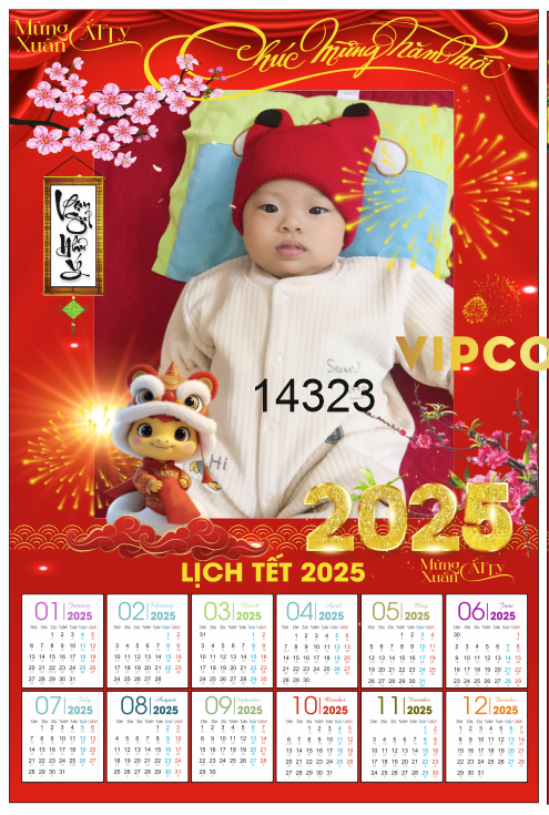 Lịch tết chúc mừng năm mới 2025 file corel 02