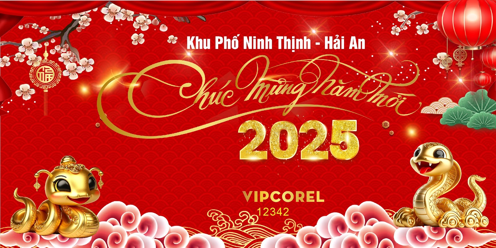 Background Phông Nền Sân Khấu Tết Tất Niên 2025 Đẹp 179