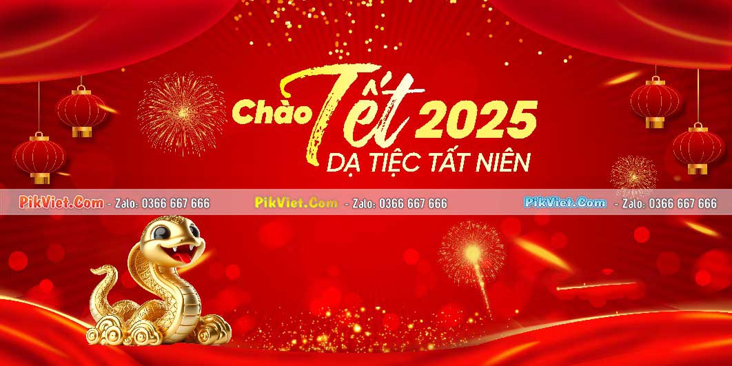 Background Phông Nền Sân Khấu Tết Tất Niên 2025 Đẹp 103