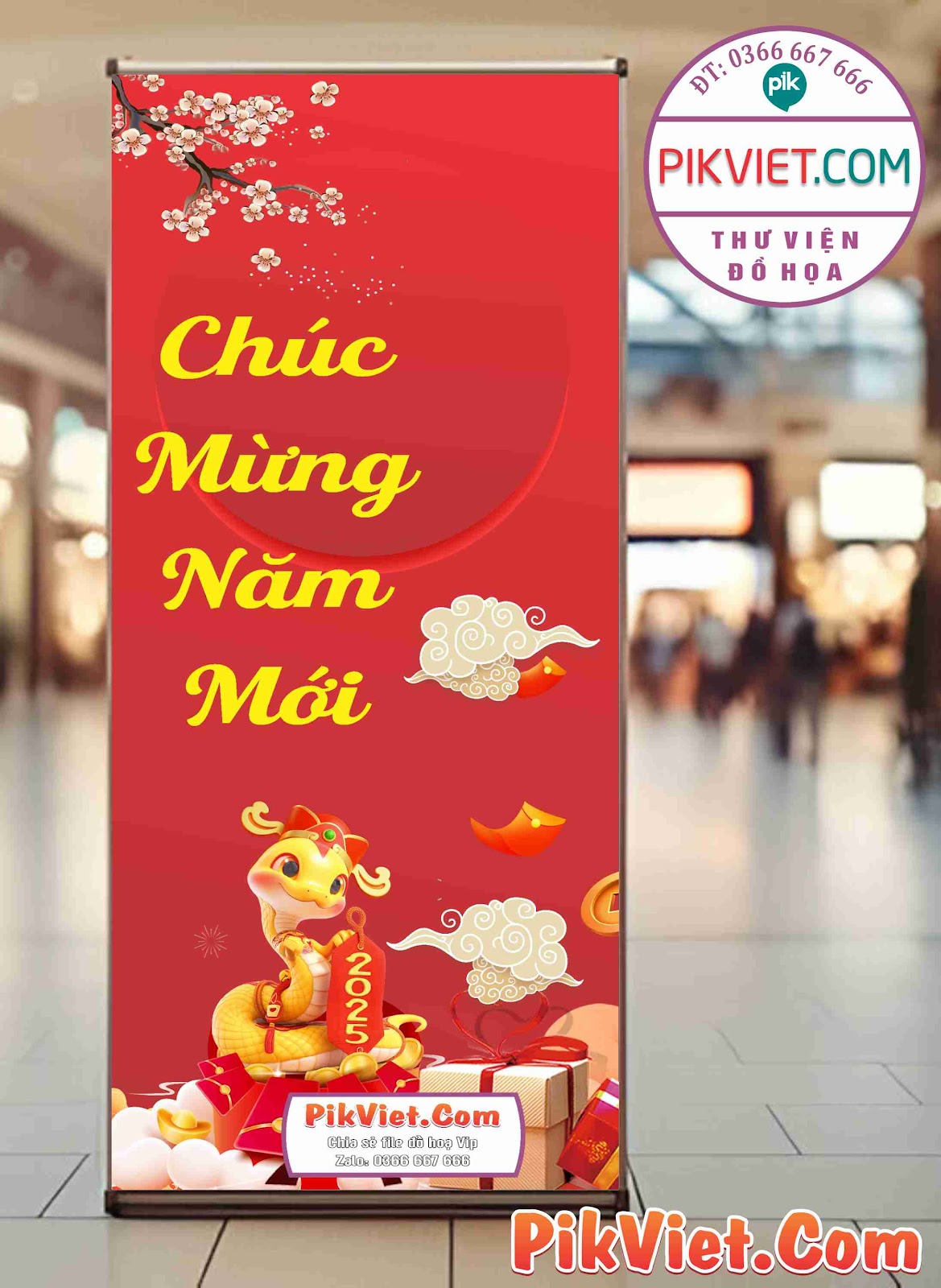 Poster, Standee tết chúc mừng năm mới mẫu 16