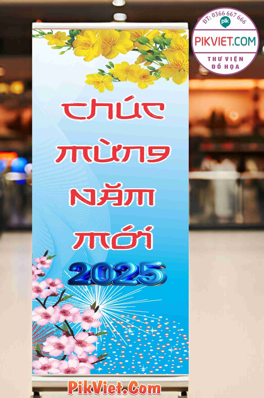 Poster, Standee tết chúc mừng năm mới mẫu 05