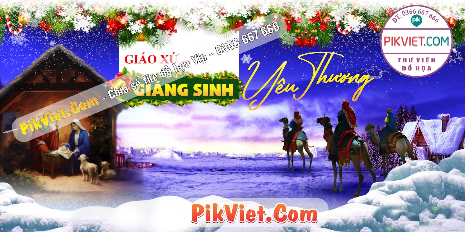 Mẫu Phông Nền Trang Trí Giáng Sinh Noel File Vector 04