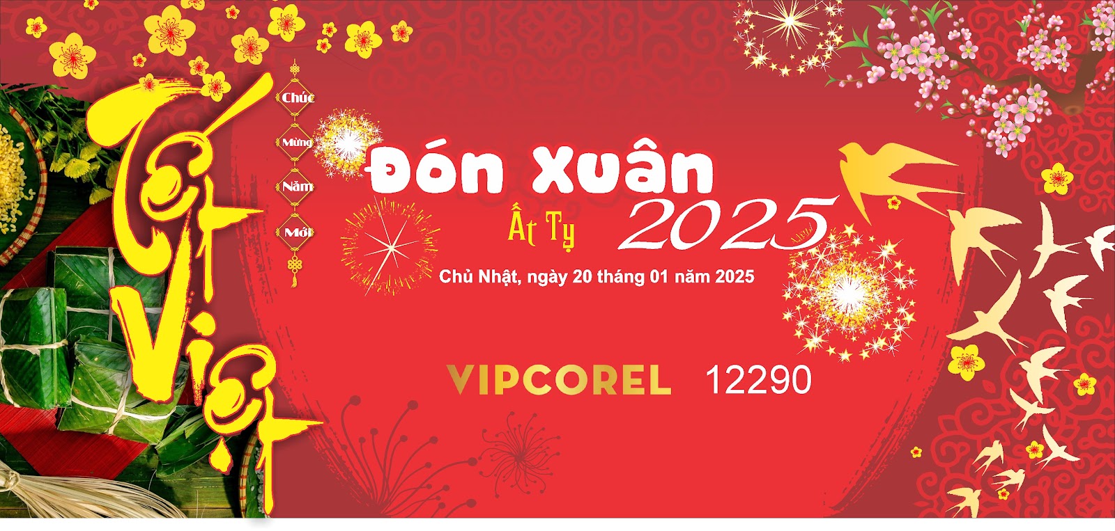 Background Phông Nền Sân Khấu Tết Tất Niên 2025 Đẹp 121