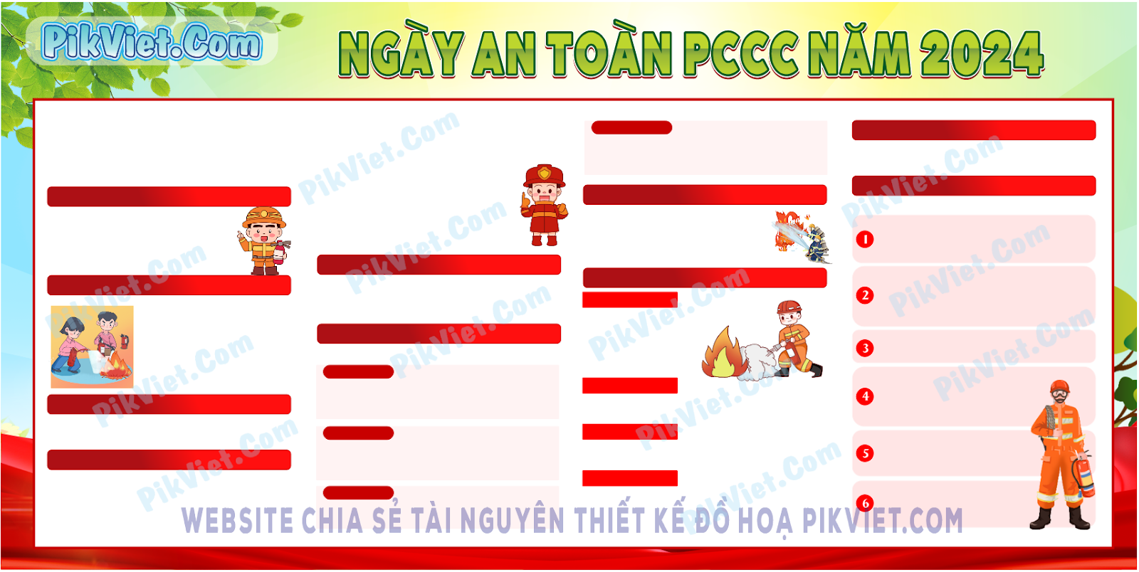 Ngày an toàn phòng cháy chữa cháy năm 2024 mẫu 02