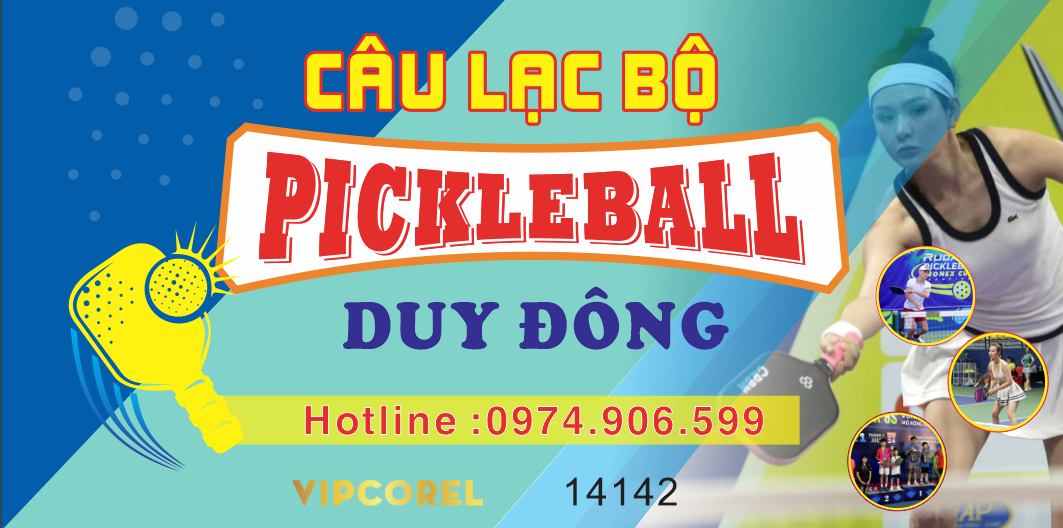 Phông Nền Trang Trí Sân Pickleball mẫu 08