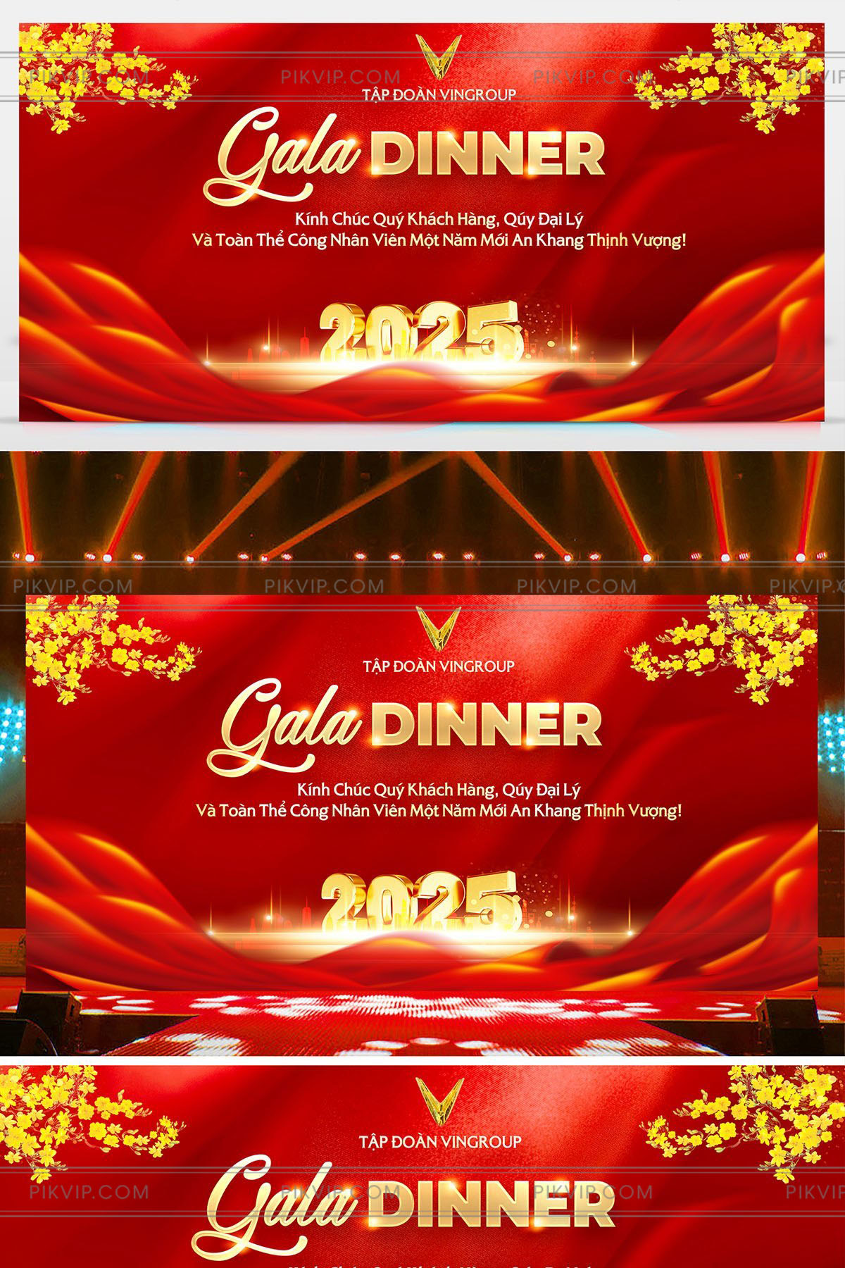 Background sân khấu gala dinner tết 2025 đẹp 04