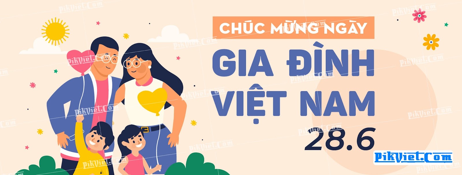 Banner mừng ngày Gia đình Việt Nam 03