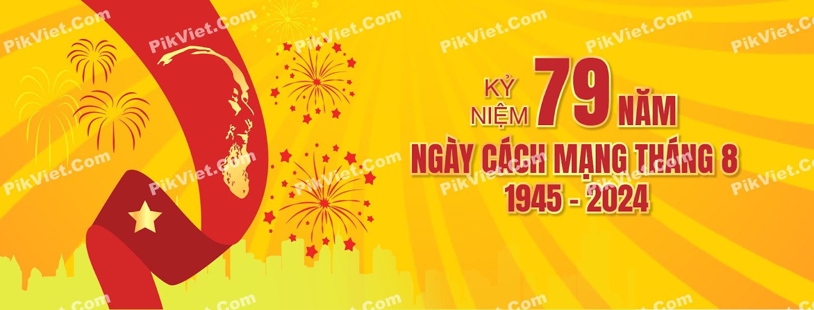 Banner kỷ niệm ngày Cách mạng tháng tám thành công 05